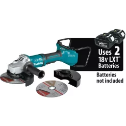 Promo ✔️ Grinders Makita 18-Volt X2 LXT Lithium-Ion 36-Volt Brushless Cordless 7 In. Cut-Off/Angle Grinder With Electric Brake And AWS Tool-Only 🛒