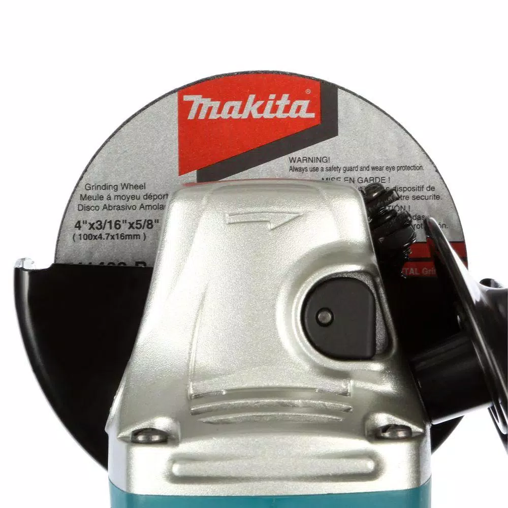 Cheapest 🥰 Grinders Makita 6 Amp Corded 4 In. Lightweight Angle Grinder With Grinding Wheel, Wheel Guard Side Handle Hard Case ❤️ - Image 5