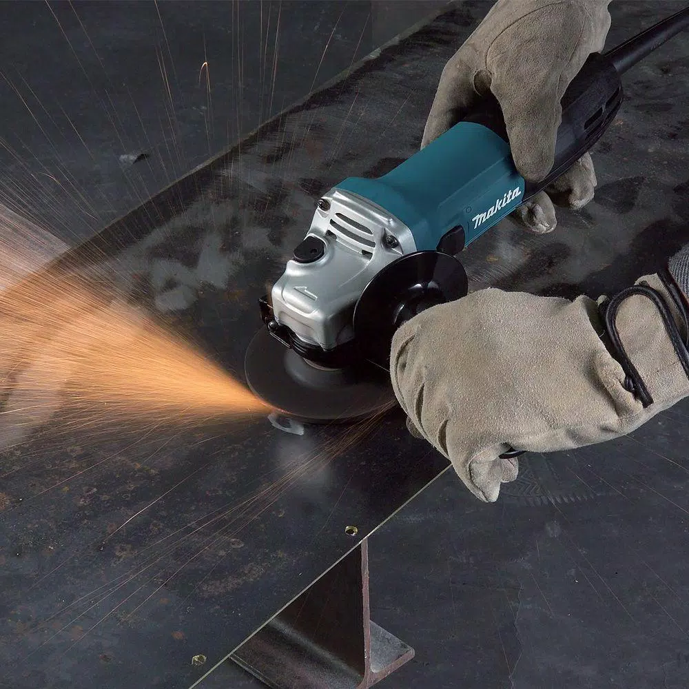 Cheapest 🥰 Grinders Makita 6 Amp Corded 4 In. Lightweight Angle Grinder With Grinding Wheel, Wheel Guard Side Handle Hard Case ❤️ - Image 10