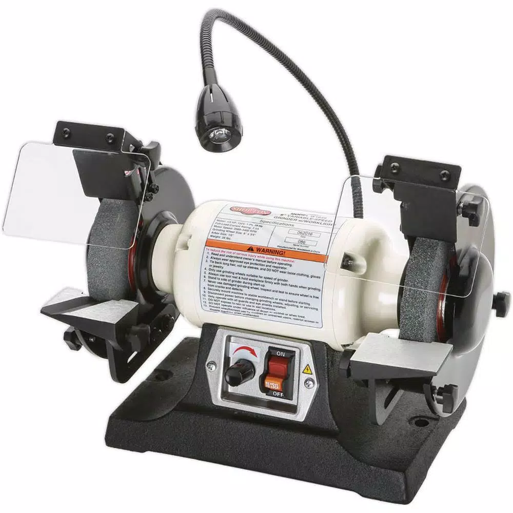 Best reviews of π€© Grinders Shop Fox 6 In. Variable-Speed Grinder With Worklight π
