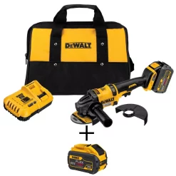 Best reviews of 🎁 Grinders DEWALT FLEXVOLT 60-Volt MAX Cordless Brushless 4-1/2 In. Angle Grinder, (1) FLEXVOLT 9.0Ah & (1) FLEXVOLT 6.0Ah Battery ❤️