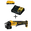 Deals 🔔 Grinders DEWALT 20-Volt MAX XR Cordless Brushless 4-1/2 In. Paddle Switch Small Angle Grinder With (1) 20-Volt 3.0Ah Battery & Charger 🌟