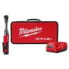 Flash Sale 👍 Cordless Ratchets Milwaukee M12 FUEL 12-Volt Lithium-Ion Brushless Cordless 3/8 In. Extended Reach Ratchet Kit With One 2.0 Ah Batteries 🤩
