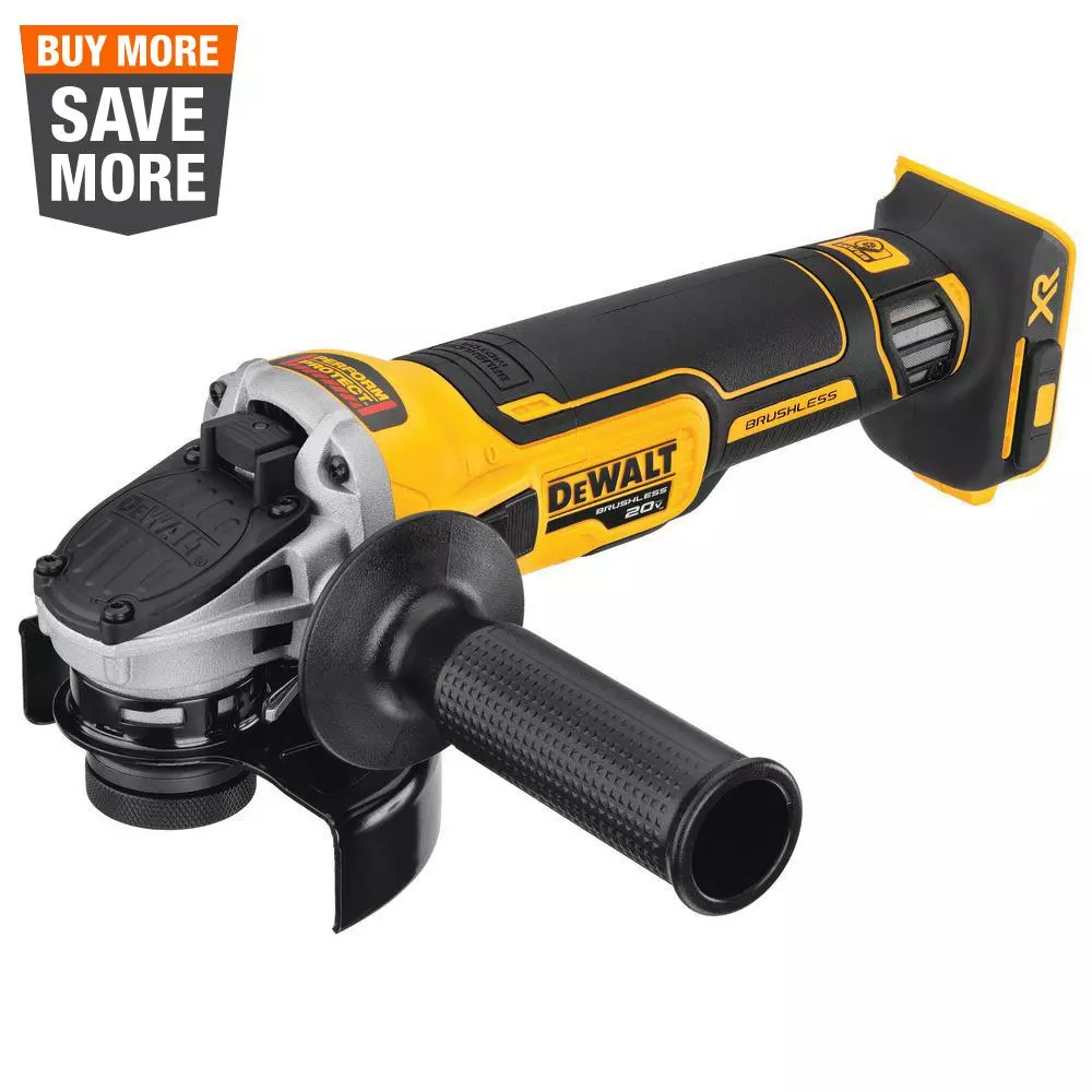 Wholesale โญ Grinders DEWALT 20-Volt MAX XR Cordless Brushless 4-1/2 In. Slide Switch Small Angle Grinder With Kickback Brake (Tool-Only) โญ