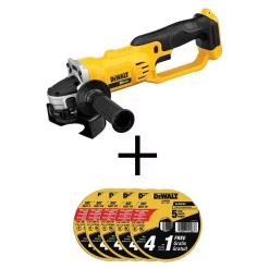 Best reviews of 😀 Grinders DEWALT 20-Volt MAX Cordless 4-1/2 In. To 5 In. Grinder With (25) Metal And Stainless Cutting Wheels ✨
