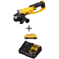 Budget 🔥 Grinders DEWALT 20-Volt MAX Cordless 4-1/2 In. To 5 In. Grinder, (1) 20-Volt 4.0Ah Battery & Charger 👏