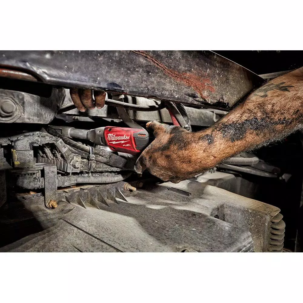 Best Pirce 🔔 Cordless Ratchets Milwaukee M12 FUEL 12-Volt Lithium-Ion Brushless Cordless 3/8 In. Extended Reach Ratchet Kit With Metric Ratcheting 🔧 Wrench Set ✔️ - Image 6