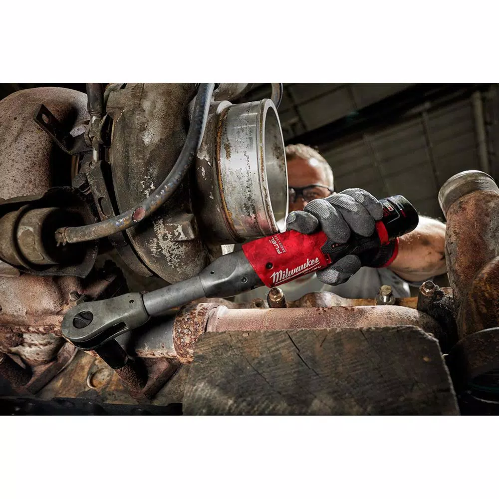 Best Pirce 🔔 Cordless Ratchets Milwaukee M12 FUEL 12-Volt Lithium-Ion Brushless Cordless 3/8 In. Extended Reach Ratchet Kit With Metric Ratcheting 🔧 Wrench Set ✔️ - Image 7