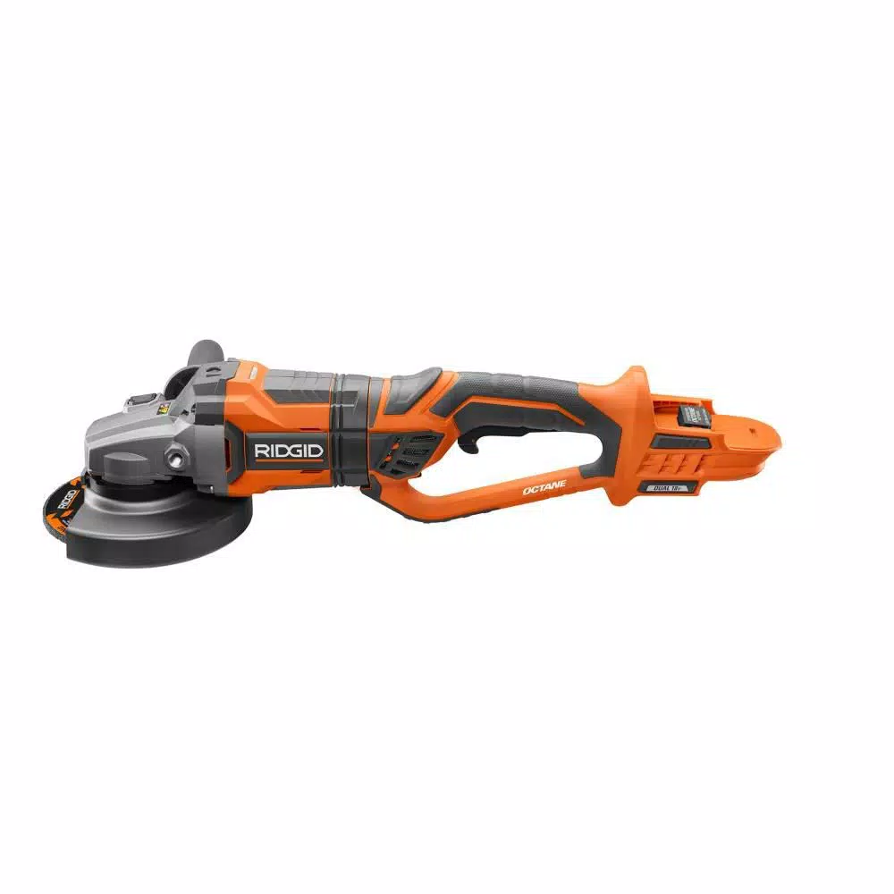 Flash Sale โค๏ธ Grinders RIDGID 18-Volt OCTANE Cordless Brushless 7 In. Dual Angle Grinder Kit With (1) OCTANE Bluetooth 3.0 Ah Battery And Charger ๐ - Image 4