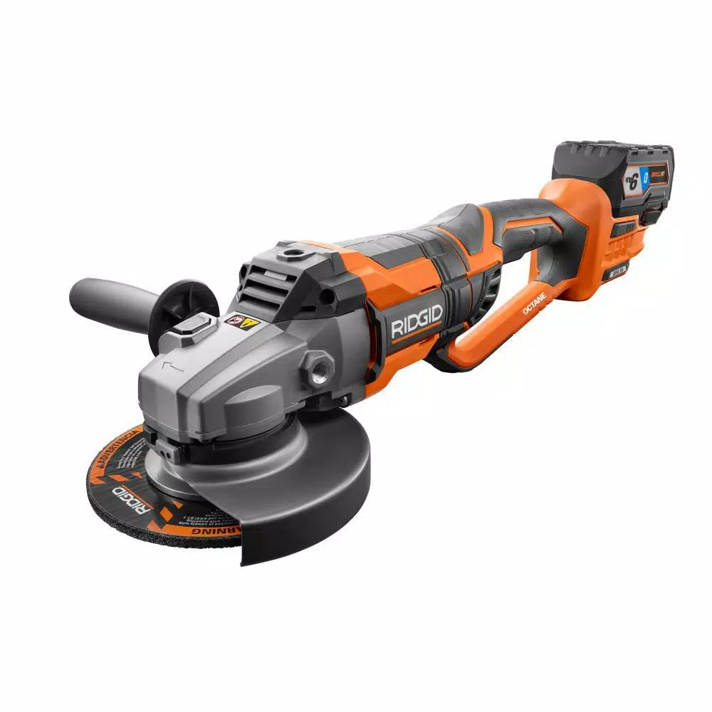 Flash Sale โค๏ธ Grinders RIDGID 18-Volt OCTANE Cordless Brushless 7 In. Dual Angle Grinder Kit With (1) OCTANE Bluetooth 3.0 Ah Battery And Charger ๐ - Image 7