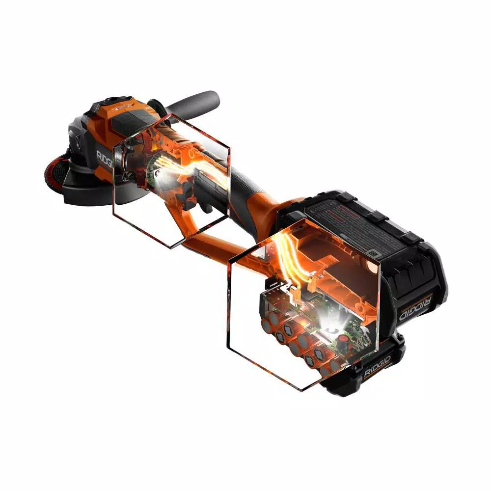 Flash Sale โค๏ธ Grinders RIDGID 18-Volt OCTANE Cordless Brushless 7 In. Dual Angle Grinder Kit With (1) OCTANE Bluetooth 3.0 Ah Battery And Charger ๐ - Image 11