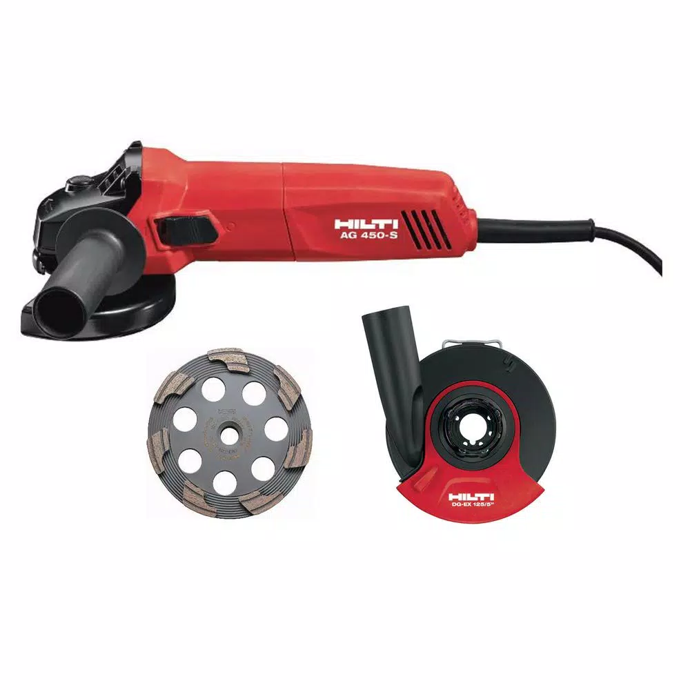 Wholesale ✔️ Grinders Hilti 7 Amp Corded 4.5 In Angle Grinder AG 450-S Package 🛒