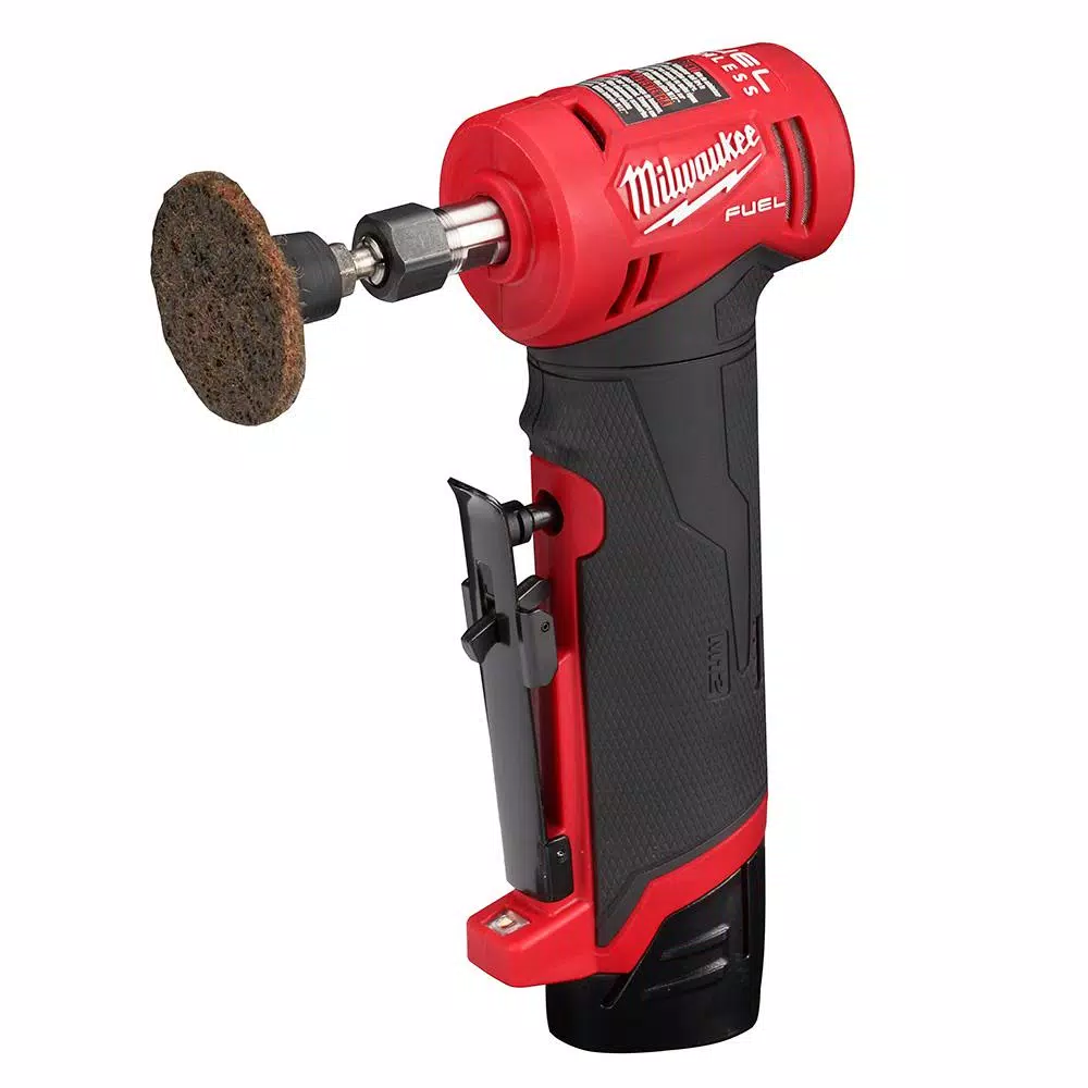 Discount 😉 Grinders Milwaukee M12 FUEL 12-Volt Lithium-Ion Brushless Cordless 1/4 In. Right Angle Die Grinder Kit W/ (2) 2.0Ah Batteries 🌟 - Image 12