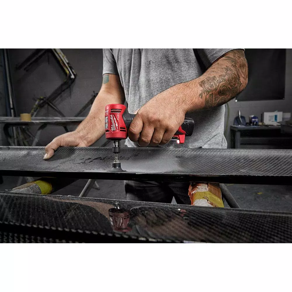 Discount 😉 Grinders Milwaukee M12 FUEL 12-Volt Lithium-Ion Brushless Cordless 1/4 In. Right Angle Die Grinder Kit W/ (2) 2.0Ah Batteries 🌟 - Image 13