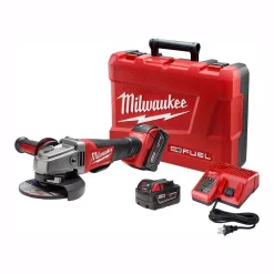 Hot Sale 🌟 Grinders Milwaukee M18 FUEL 18-Volt Lithium-Ion Brushless Cordless 4-1/2 In. /5 In. Grinder With Paddle Switch Kit W/(2) 5.0 Ah Batteries ❤️