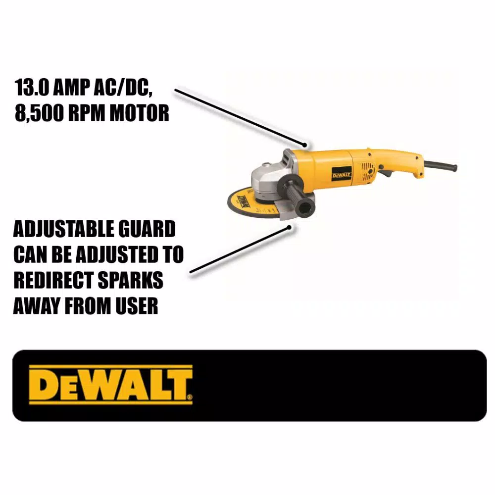 Best Sale π Grinders DEWALT 13 Amp 7 In. 8,000 RPM Medium Angle Grinder π₯° - Image 2