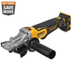 Buy 🔔 Grinders DEWALT 20-Volt MAX XR Cordless Brushless 5 In. Flathead Paddle Switch Small Angle Grinder With Kickback Brake (Tool Only) 😍