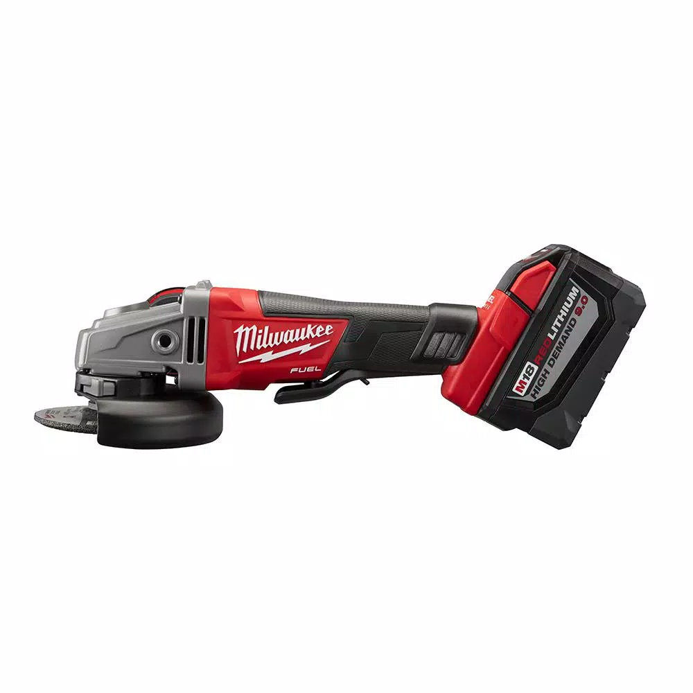 Discount βοΈ Grinders Milwaukee M18 FUEL 18-Volt Lithium-Ion Brushless Cordless 4-1/2 In./5 In. Grinder, Slide Switch Lock-On Kit W/(2) 9.0Ah Batteries π - Image 4