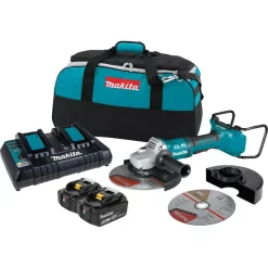 Hot Sale 🤩 Grinders Makita 18-Volt X2 LXT Lithium-Ion (36V) Brushless Cordless 9 In. Paddle Switch Cut-Off/Angle Grinder Kit W Electric Brake 5.0Ah ✨