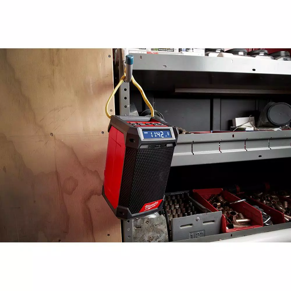 Discount ✔️ Milwaukee M12 12-Volt Lithium-Ion Cordless Bluetooth/AM/FM Jobsite Radio With Charger With M12 2.0Ah Battery 🤩 - Image 8