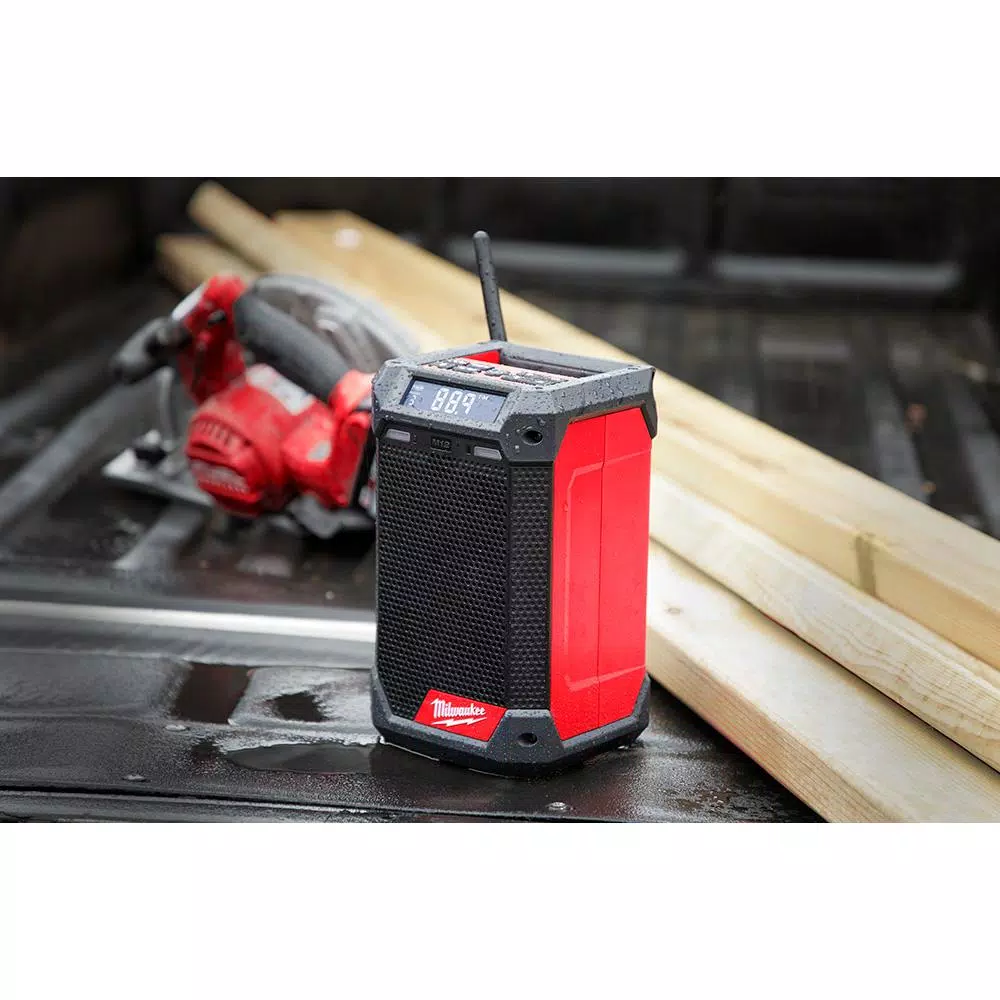 Discount ✔️ Milwaukee M12 12-Volt Lithium-Ion Cordless Bluetooth/AM/FM Jobsite Radio With Charger With M12 2.0Ah Battery 🤩 - Image 13