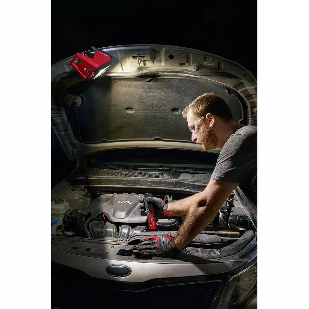 Hot Sale 😉 Jobsite Milwaukee M12 12-Volt Lithium-Ion Cordless 1000 Lumens ROVER LED Compact Flood Light With M12 Compact Vacuum And 3.0 Ah Battery 🎉 - Image 10