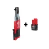 Discount 🌟 Cordless Ratchets Milwaukee M12 FUEL 12-Volt Lithium-Ion Brushless Cordless 3/8 In. Ratchet With M12 2.0Ah Battery 🌟