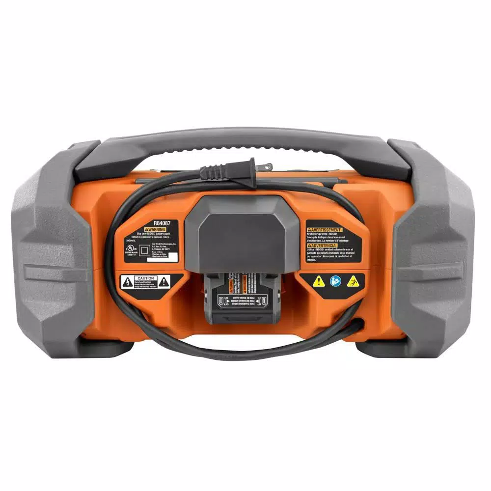 Coupon 🎁 RIDGID 18-Volt Hybrid Jobsite Radio With 18-Volt Lithium-Ion 2.0 Ah Battery And Charger Kit ✨ - Image 5