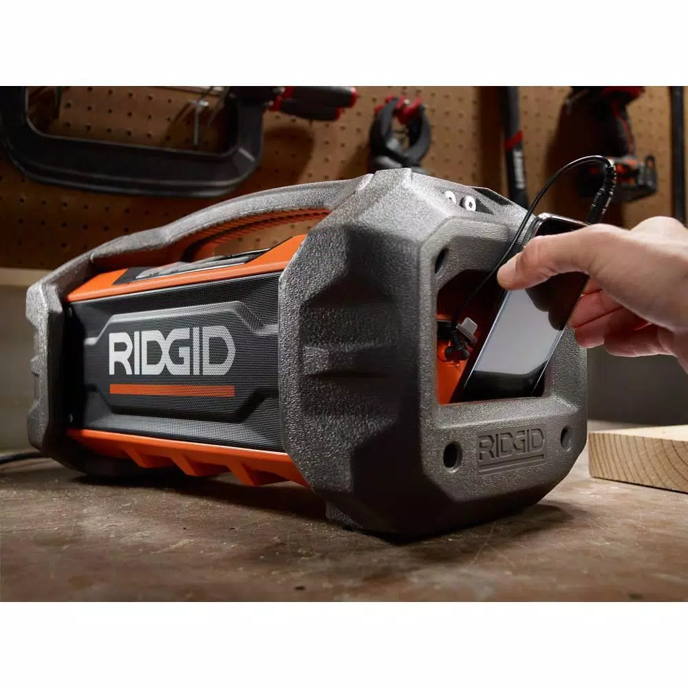 Coupon 🎁 RIDGID 18-Volt Hybrid Jobsite Radio With 18-Volt Lithium-Ion 2.0 Ah Battery And Charger Kit ✨ - Image 10