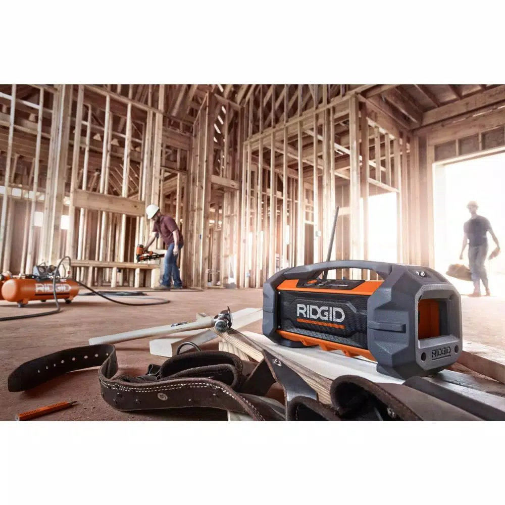 Coupon 🎁 RIDGID 18-Volt Hybrid Jobsite Radio With 18-Volt Lithium-Ion 2.0 Ah Battery And Charger Kit ✨ - Image 11