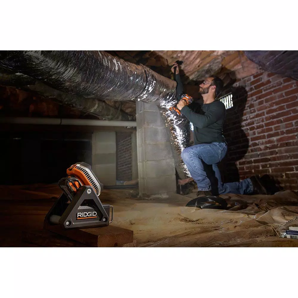 Buy โ Jobsite RIDGID 18-Volt Cordless Flood Light With Detachable Light With 1.5 Ah Lithium-Ion Battery โ - Image 8