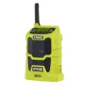 Best Sale 🥰 Jobsite RYOBI 18-Volt ONE+ Cordless Compact Radio With Bluetooth Wireless Technology (Tool-Only) 🔥