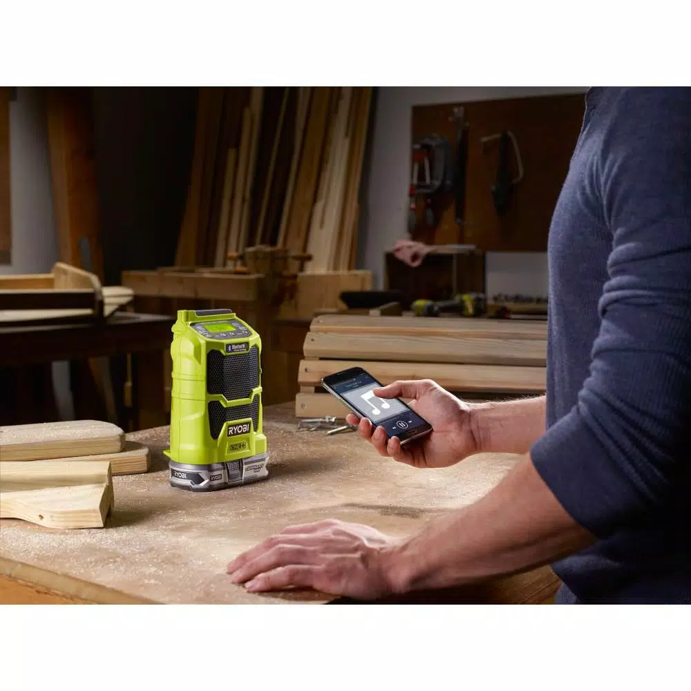 Outlet ๐ Jobsite RYOBI 18-Volt ONE+ Cordless Compact Radio With Lithium-Ion 2.0 Ah Battery And Dual Chemistry IntelliPort Charger Kit ๐ฅฐ - Image 10