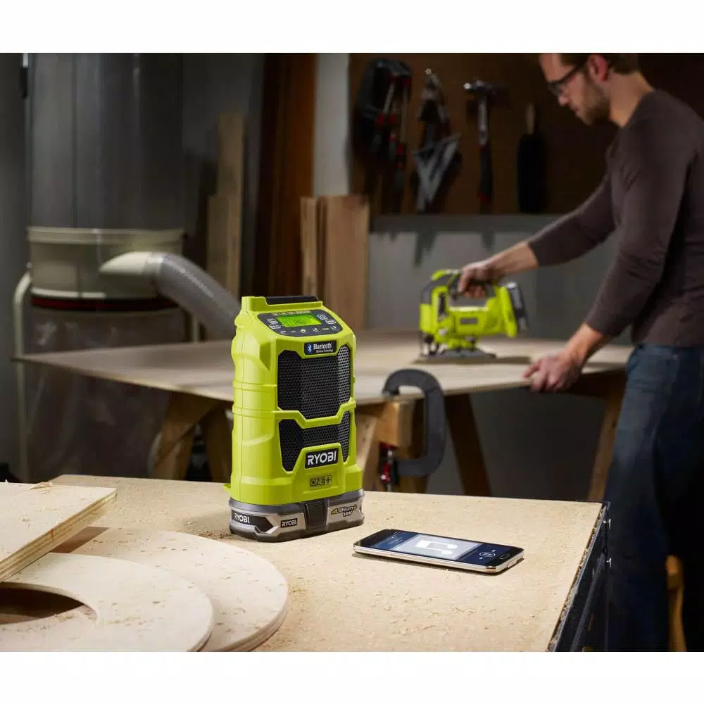 Outlet ๐ Jobsite RYOBI 18-Volt ONE+ Cordless Compact Radio With Lithium-Ion 2.0 Ah Battery And Dual Chemistry IntelliPort Charger Kit ๐ฅฐ - Image 11