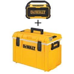 Discount ⌛ Jobsite DEWALT 20-Volt MAX Bluetooth Speaker With 22 In. ToughSystem Tool Box 🤩