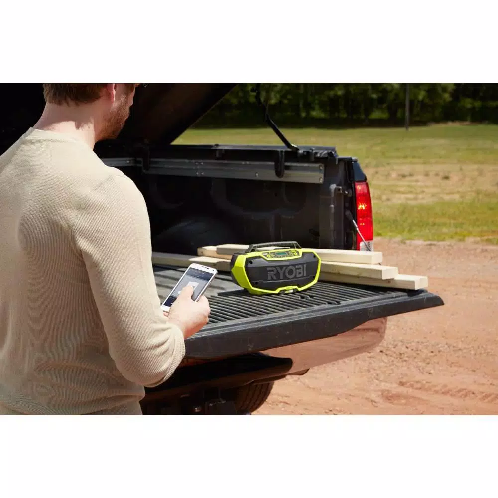 Brand new ๐ Jobsite RYOBI 18-Volt ONE+ Lithium-Ion Cordless Hybrid Stereo With Bluetooth Wireless Technology And Hybrid Portable Fan (Tools Only) โ - Image 6
