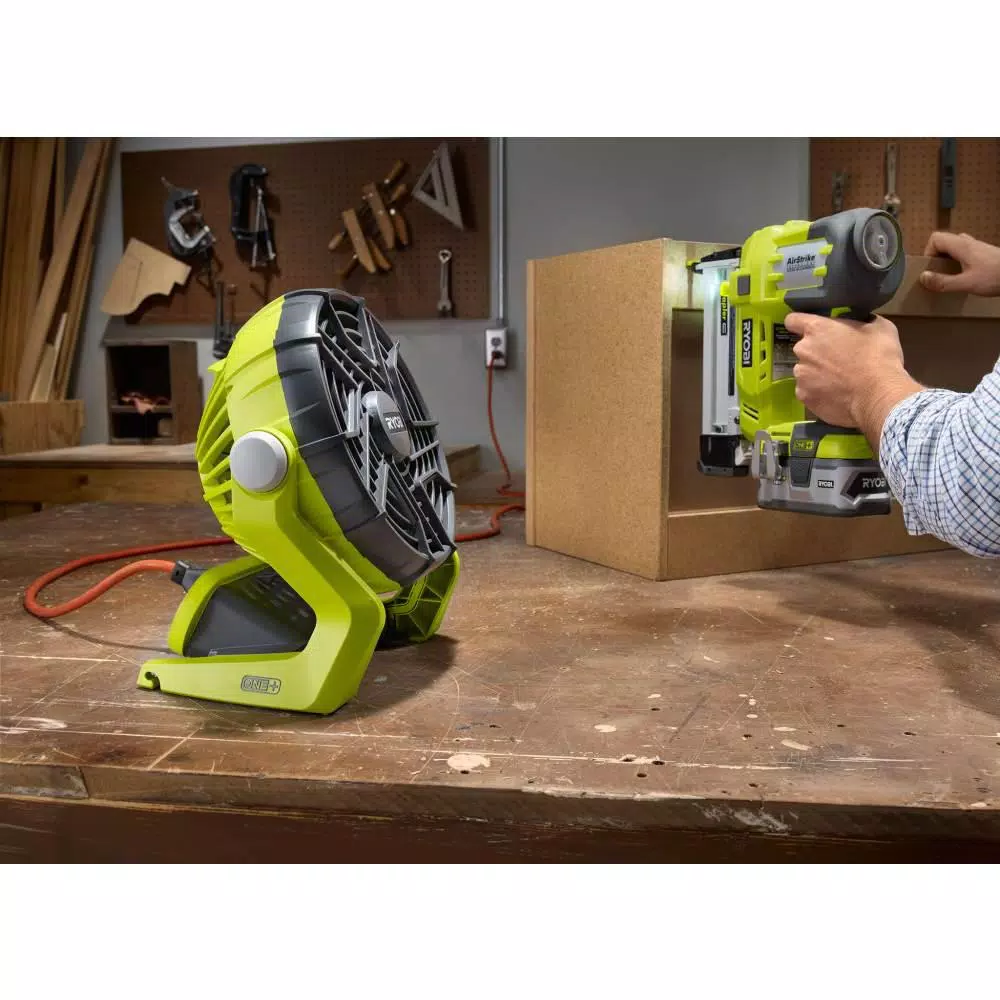 Brand new ๐ Jobsite RYOBI 18-Volt ONE+ Lithium-Ion Cordless Hybrid Stereo With Bluetooth Wireless Technology And Hybrid Portable Fan (Tools Only) โ - Image 7