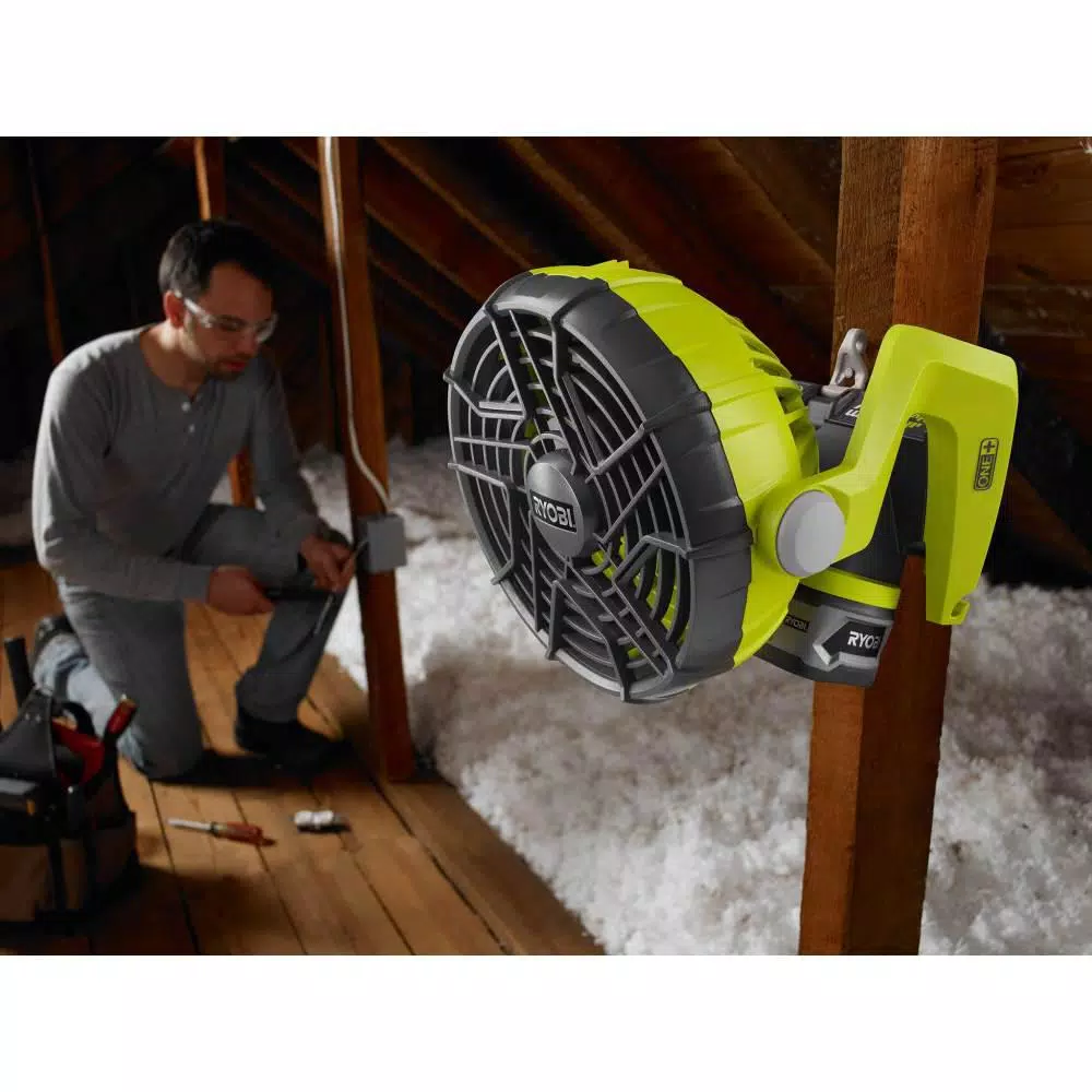 Brand new ๐ Jobsite RYOBI 18-Volt ONE+ Lithium-Ion Cordless Hybrid Stereo With Bluetooth Wireless Technology And Hybrid Portable Fan (Tools Only) โ - Image 8