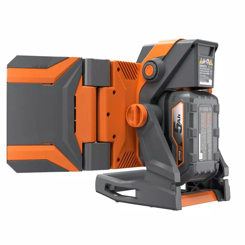Coupon 🥰 Jobsite RIDGID 18-Volt Hybrid Folding Panel Light With 18-Volt Lithium-Ion 2.0 Ah Battery And Charger Kit ✨ - Image 6