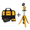 Buy ⭐ Jobsite DEWALT 20-Volt MAX 3000-Lumen Tripod Light With (1) 20-Volt Battery 5.0Ah & Charger 👍