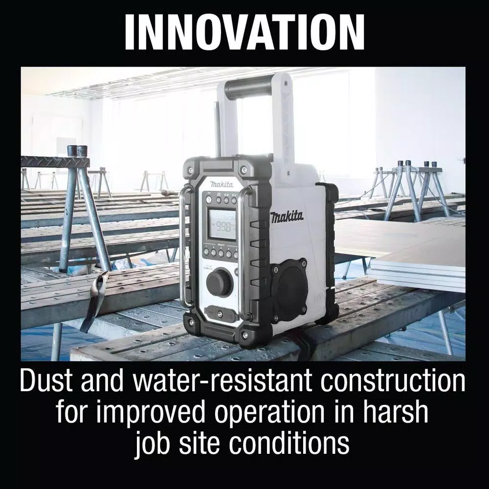 Outlet ๐ Jobsite Makita 18-Volt LXT Lithium-Ion Cordless Job Site Radio (Tool-Only) ๐งจ - Image 6