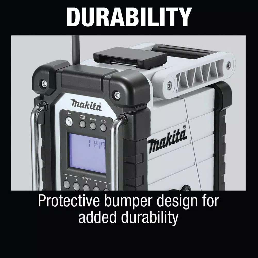 Outlet ๐ Jobsite Makita 18-Volt LXT Lithium-Ion Cordless Job Site Radio (Tool-Only) ๐งจ - Image 8