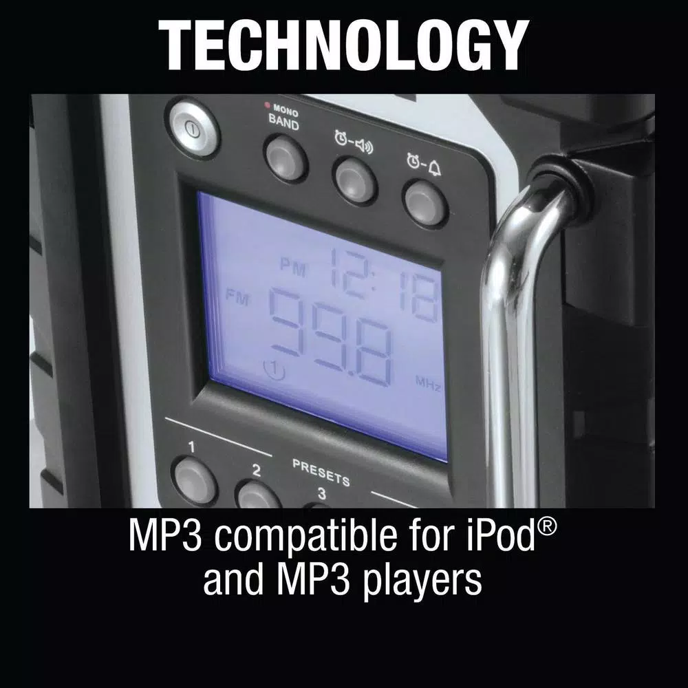 Outlet ๐ Jobsite Makita 18-Volt LXT Lithium-Ion Cordless Job Site Radio (Tool-Only) ๐งจ - Image 9