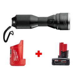 Best reviews of 💯 Jobsite Milwaukee M12 12-Volt Lithium-Ion Cordless LED High Performance Flashlight W/ M12 Portable Power Source/Charger & 3.0Ah Battery 🌟