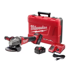 Outlet ⌛ Grinders Milwaukee M18 FUEL 18-Volt Lithium-Ion Brushless Cordless 4-1/2 In./5 In. Grinder With Slide Switch Kit With Two 5.0Ah Batteries 😀