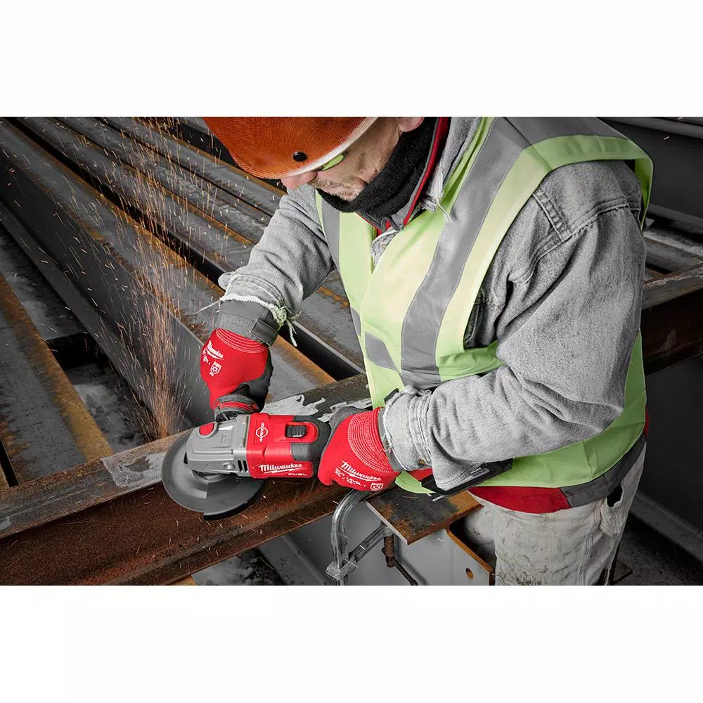 Discount ๐ Grinders Milwaukee M18 FUEL 18-Volt Lithium-Ion Brushless Cordless 4-1/2 In./6 In. Grinder With Slide Switch Kit And Two 6.0 Ah Battery ๐ - Image 6