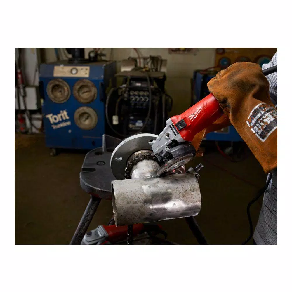 Budget ๐ฅ Grinders Milwaukee 11 Amp 4.5 In. Small Angle Grinder With Slide Lock-On Switch ๐ - Image 6