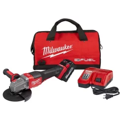 Outlet 🎁 Grinders Milwaukee M18 FUEL 18-Volt Lithium-Ion Brushless Cordless 4-1/2 In./6 In. Grinder With Paddle Switch Kit And One 6.0 Ah Battery 🛒