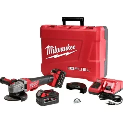 Promo 🎁 Grinders Milwaukee M18 FUEL 18- -Volt Lithium-Ion Brushless Cordless 4-1/2 In. /5 In. Braking Grinder Kit W/Two 5.0Ah Batteries & Hard Case 🔥