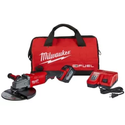 Brand new 🥰 Grinders Milwaukee M18 FUEL 18-Volt Lithium-Ion Brushless Cordless 7/9 In. Grinder Kit W/ (1) 12.0Ah Battery, Bag & Rapid Charger 👏